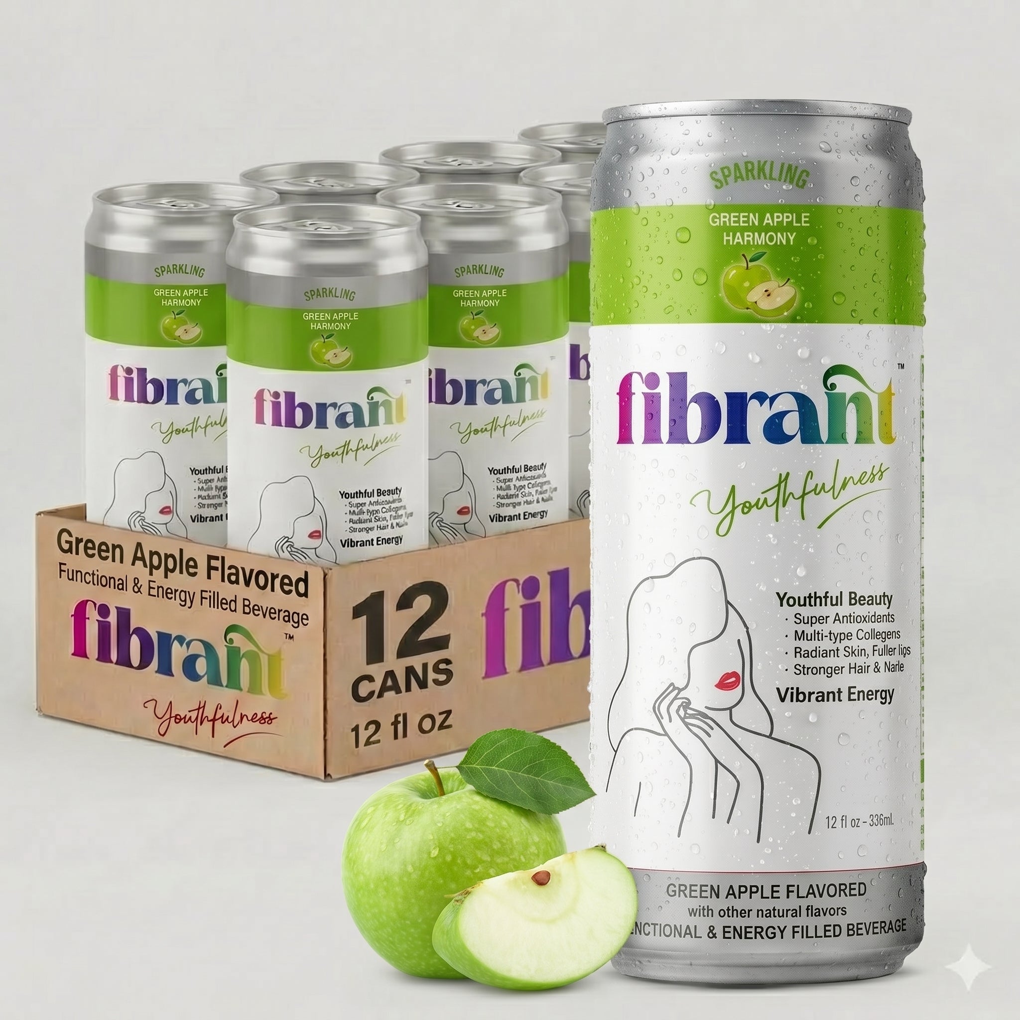 Green Apple Harmony Collagen Drink | Fibrant Youthfulness
